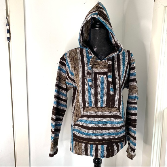 Mexicali Blues Bohemian Striped Hoodie - Picture 1 of 13